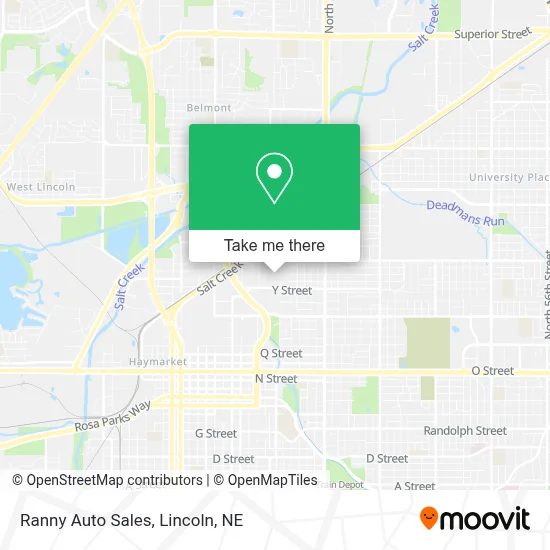 Ranny Auto Sales map