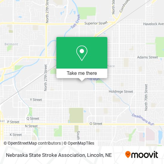 Nebraska State Stroke Association map