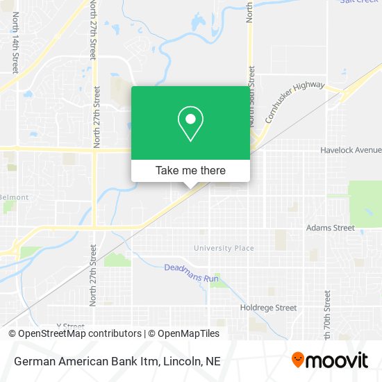 German American Bank Itm map