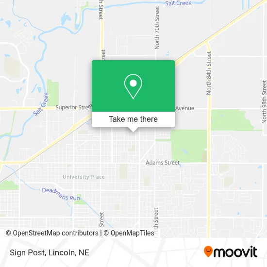 Sign Post map