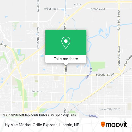 Mapa de Hy-Vee Market Grille Express