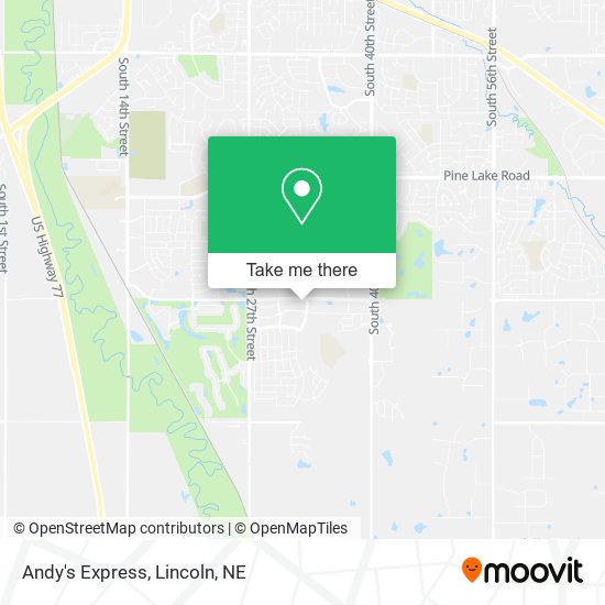 Andy's Express map