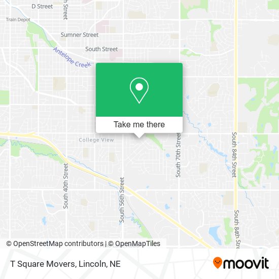 T Square Movers map