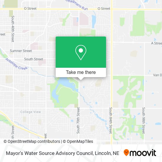 Mayor's Water Source Advisory Council map