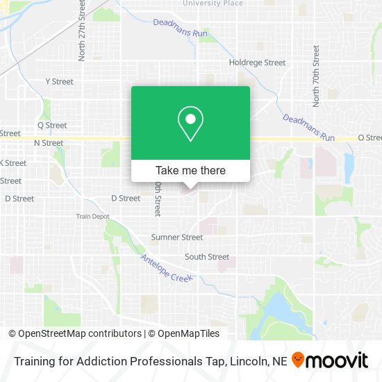 Mapa de Training for Addiction Professionals Tap