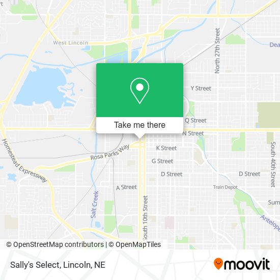 Sally's Select map