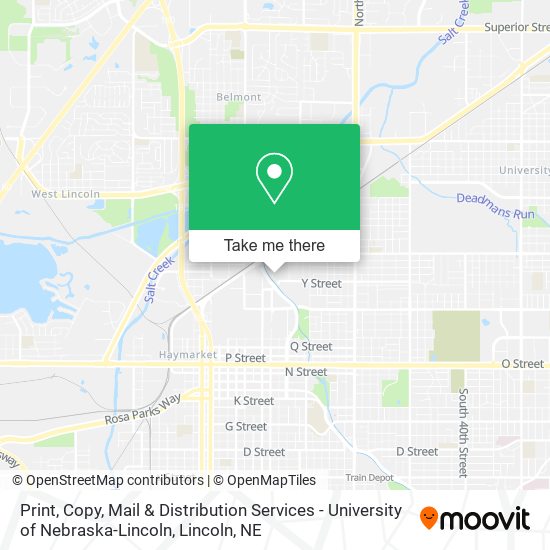 Print, Copy, Mail & Distribution Services - University of Nebraska-Lincoln map