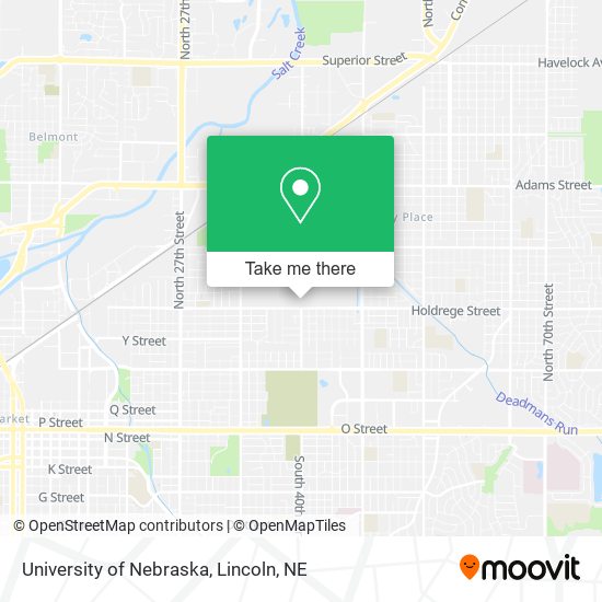 University of Nebraska map