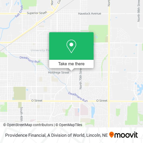 Providence Financial, A Division of World map