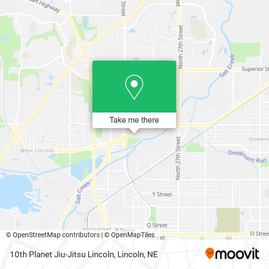 10th Planet Jiu-Jitsu Lincoln map