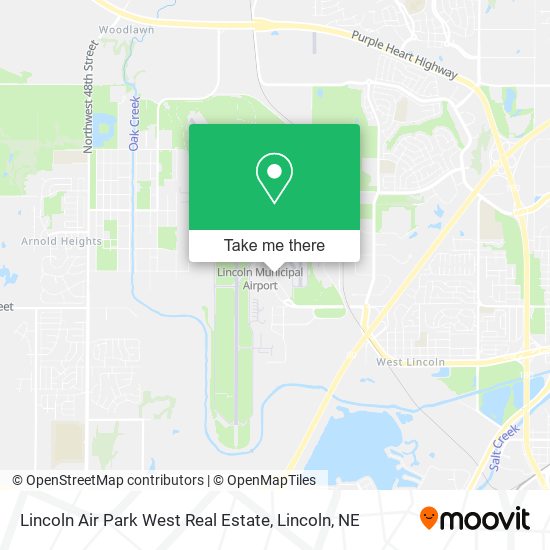 Lincoln Air Park West Real Estate map