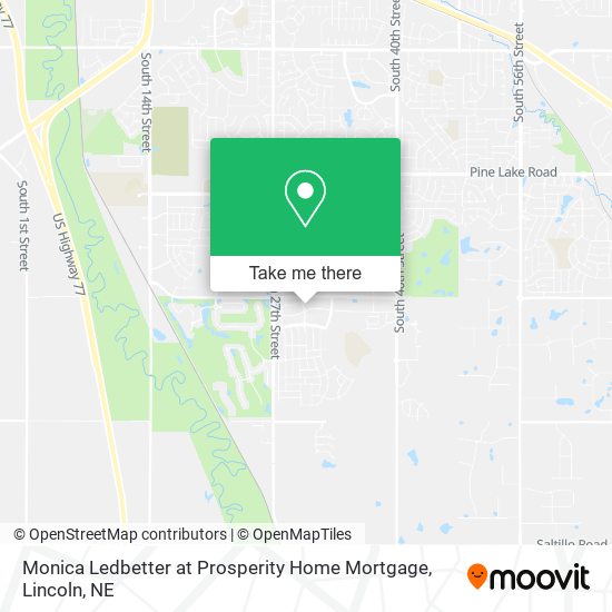 Monica Ledbetter at Prosperity Home Mortgage map