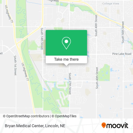 Bryan Medical Center map