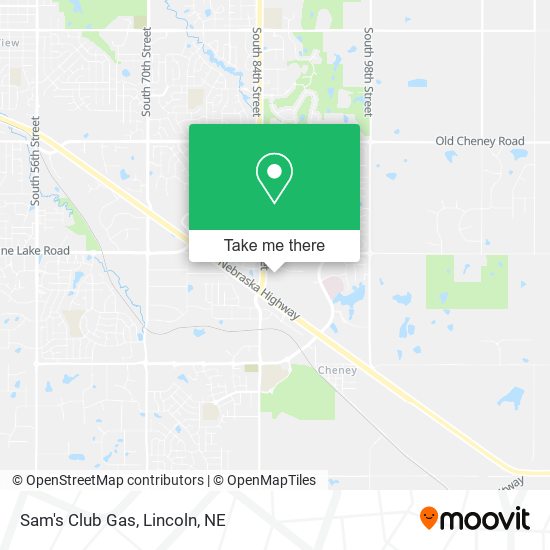 Sam's Club Gas map