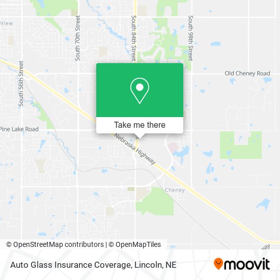 Auto Glass Insurance Coverage map