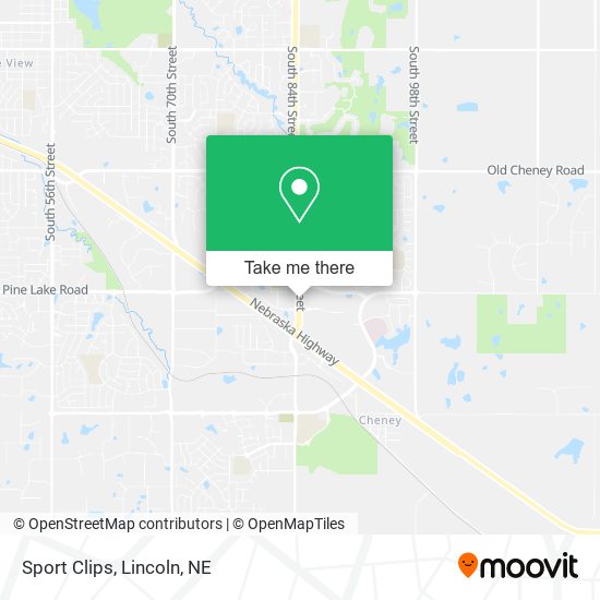 Sport Clips map