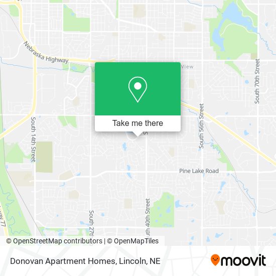 Donovan Apartment Homes map