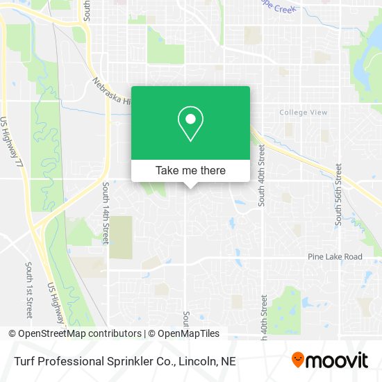 Turf Professional Sprinkler Co. map