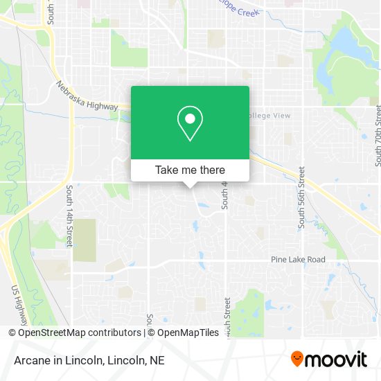 Arcane in Lincoln map