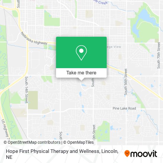 Hope First Physical Therapy and Wellness map