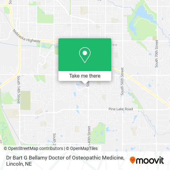 Dr Bart G Bellamy Doctor of Osteopathic Medicine map