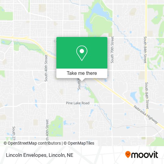 Mapa de Lincoln Envelopes