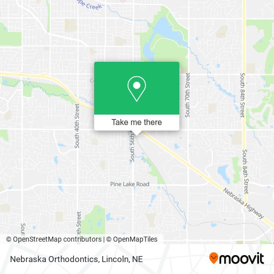 Mapa de Nebraska Orthodontics