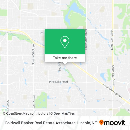 Coldwell Banker Real Estate Associates map