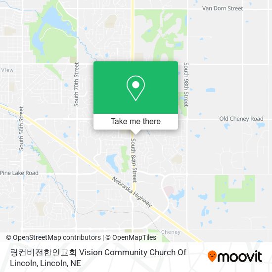 링컨비전한인교회 Vision Community Church Of Lincoln map