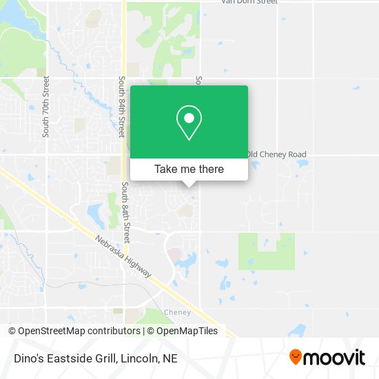 Dino's Eastside Grill map