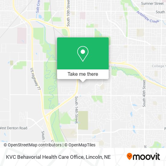 KVC Behavorial Health Care Office map