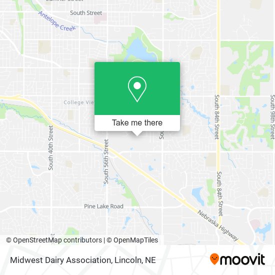 Mapa de Midwest Dairy Association