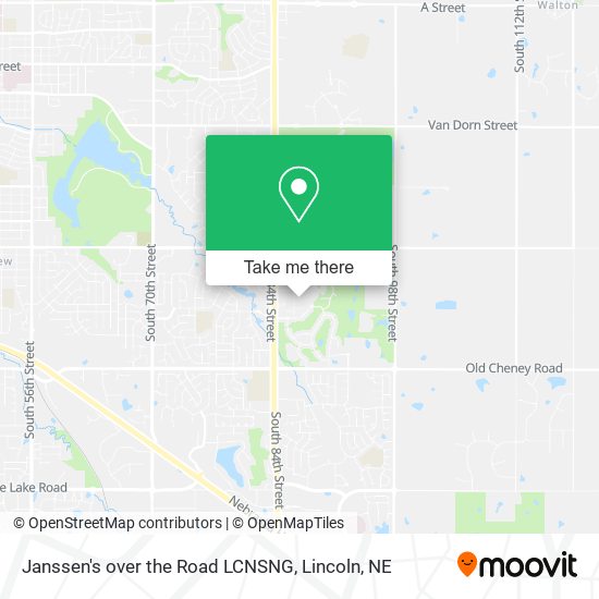 Janssen's over the Road LCNSNG map