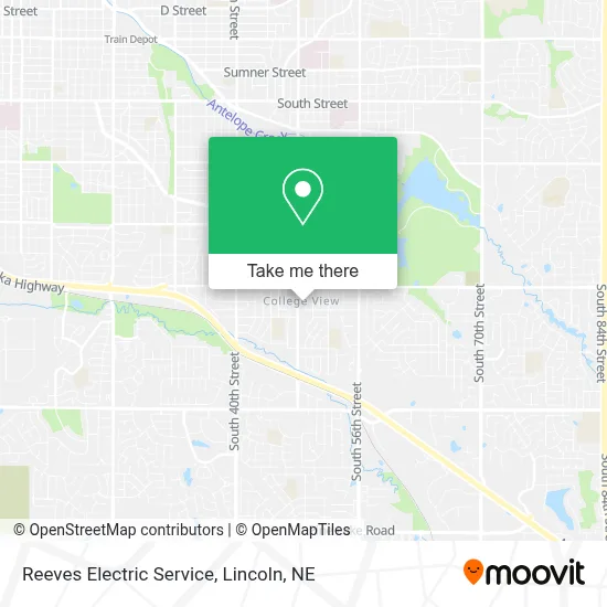 Reeves Electric Service map