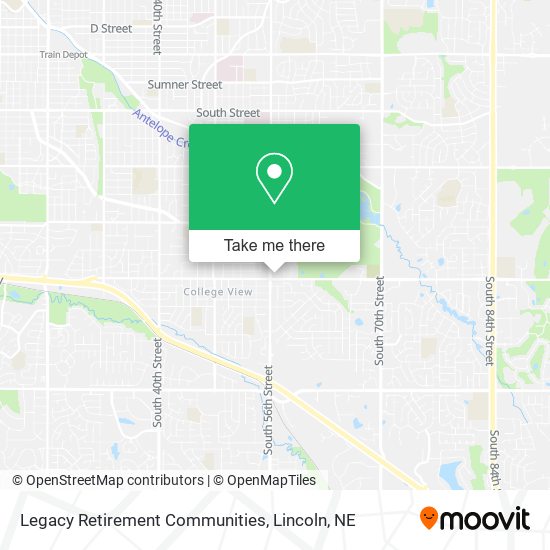 Legacy Retirement Communities map