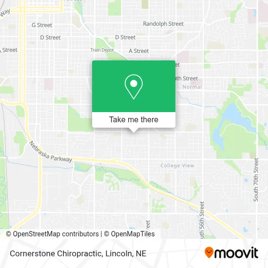 Cornerstone Chiropractic map