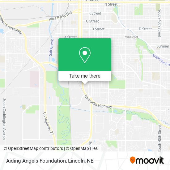 Aiding Angels Foundation map