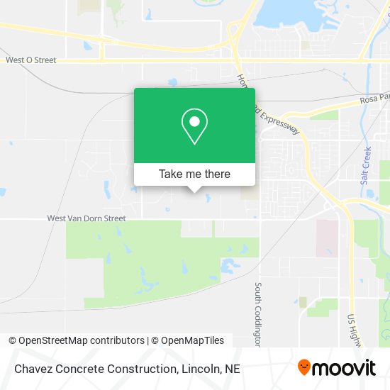 Chavez Concrete Construction map