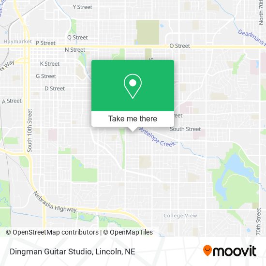 Dingman Guitar Studio map