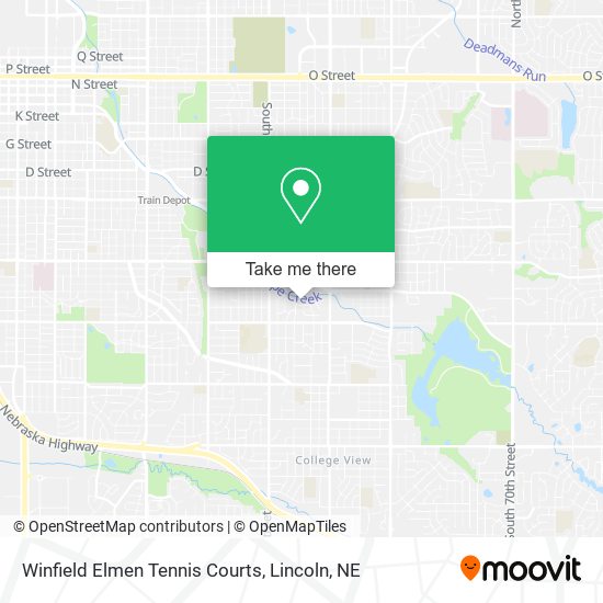 Winfield Elmen Tennis Courts map