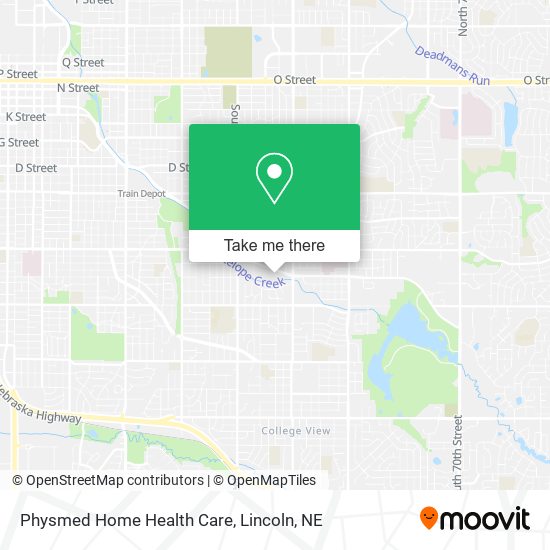 Physmed Home Health Care map