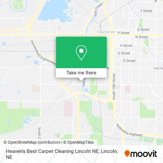 Heaven's Best Carpet Cleaning Lincoln NE map