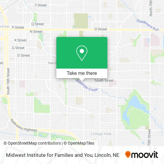 Midwest Institute for Families and You map