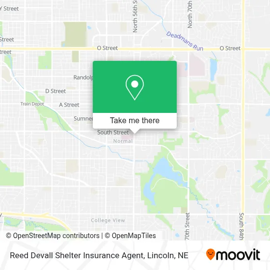 Reed Devall Shelter Insurance Agent map