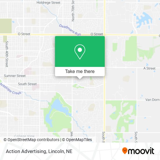 Action Advertising map