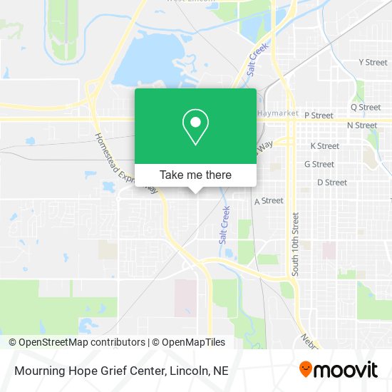 Mourning Hope Grief Center map