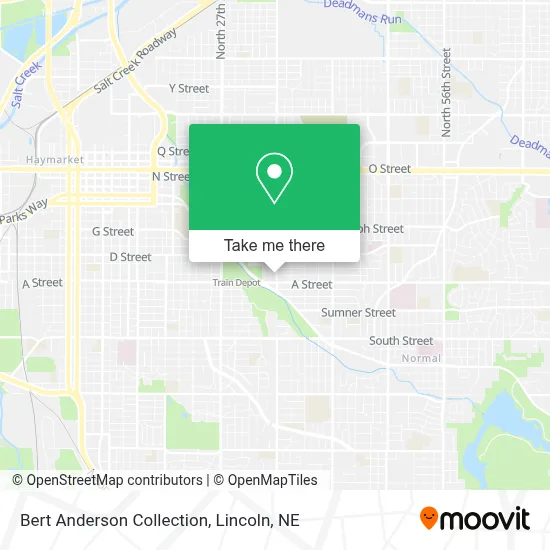 Bert Anderson Collection map