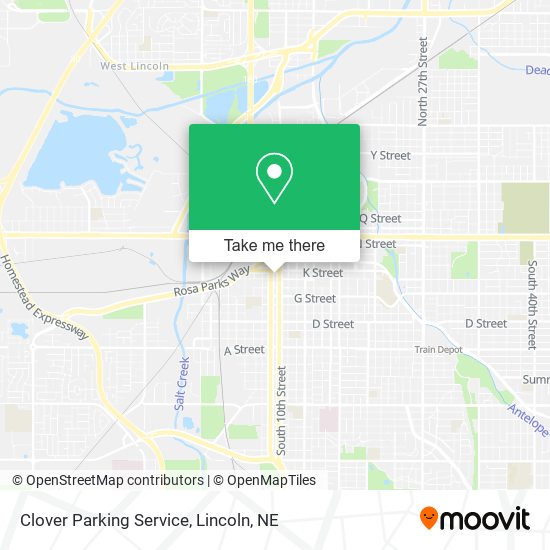 Clover Parking Service map