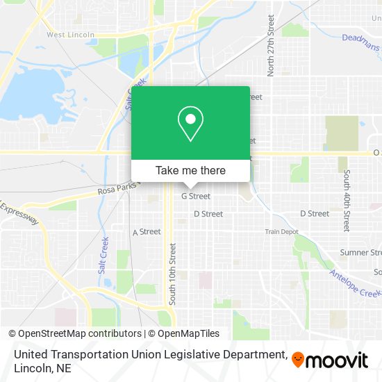 United Transportation Union Legislative Department map