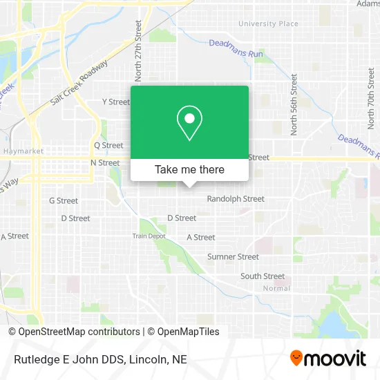 Rutledge E John DDS map